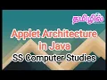 applet architecture in java java in tamil