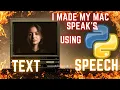 Text to Speech using python