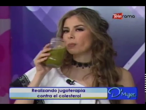 Realizando jugoterapia contra el colesterol
