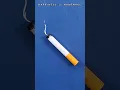 How to make Cigarette with Paper No Tobacco Day Craft