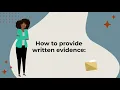 Small Claims - Exchange and Submission of Evidence