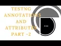 testng annotations 2 - testng tutorial for beginners-Part3