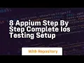 8 appium step by step complete ios testing setup