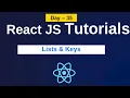 Lists keys in react Map method in react React js tutorials in Telugu render list react