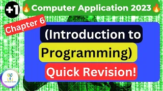CA Chapter 6 Introduction to Programming Quick Revision Plus One 2023