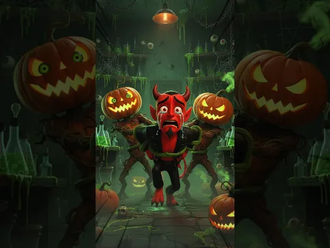 Devil vs K-Pop Demon Hunters 🎃💀 | The Haunted Pumpkin Showdown!