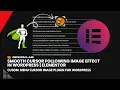 Cursor Following Image Effect in WordPress Free Mouse Cursor Effects in Elementor