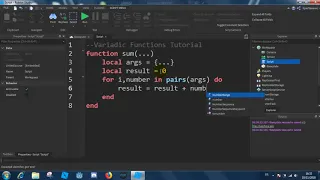 Variadic functions in roblox studio Lua