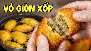 Bánh Khoai Tây Chiên Nhân Thịt – Vỏ Xốp Giòn, Bí Quyết Nằm Ở Phần Nhân Đặc Biệt