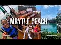 Travel Vlog Myrtle Beach Road Trip Shopping Parasailing Banana Boat New Food