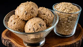 Oatmeal Coffee Ice Cream! In 5 Minutes! Sugar-Free! Dairy-Free! No Ice Cream Maker Needed!
