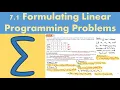 7 1 Formulating linear programming problems DECISION 1 - Chapter 7 The simplex algorithm