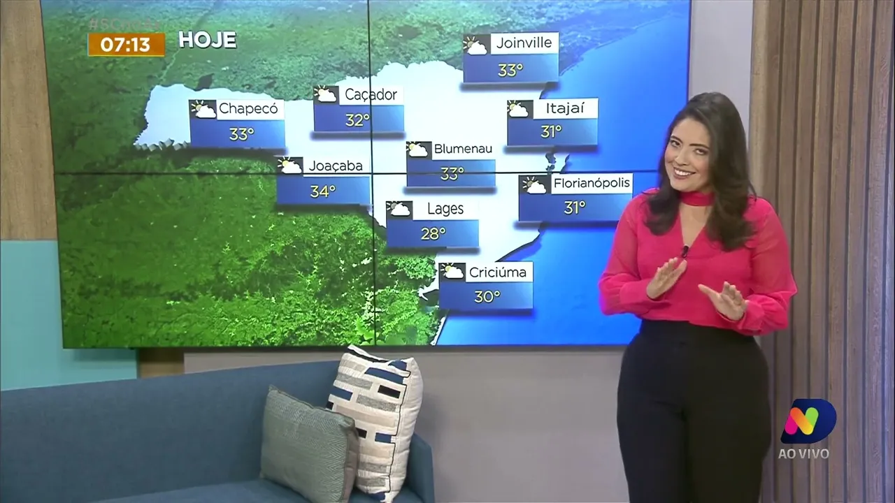 Confira a previsão do tempo para esta quinta-feira em SC