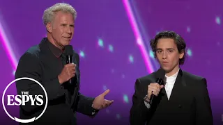 Will Ferrell translates for Marcello Hernandez 2026 ESPYS