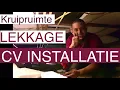 Lekkage cv installatie opsporen in de kruipruimte
