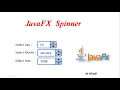 JavaFX Tutorial Spinner in javafx
