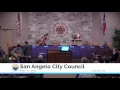 Case Hardin at San Angelo City Council meeting