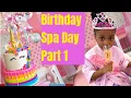 Faiths Birt ay Spa Day At Glitter And Glam Part 1