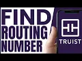 How To FIND Truist Bank ROUTING NUMBER On App QUICK EASY 2026
