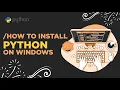 How to Install Anaconda Python on Windows Python Installation in