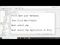 How to Create codeigniter 3 Project In Netbeans