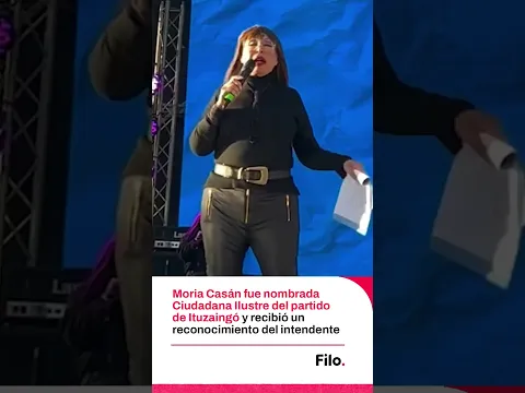 Moria Casán fue nombrada Ciudadana Ilustre del partido de Ituzaingó
