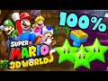 6-4 Deep Jungle Drift Super Mario 3D World Switch Wii U All Green Stars Stamp