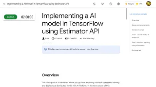 Implementing a AI model in TensorFlow using Estimator API