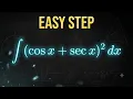 How to Integrate cos x sec x Trigonometric Identities Made Easy
