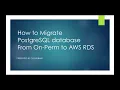 AWS PostgreSQL Migration PART - 1 Full Load Migration Without LOB Objects