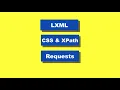Web Scraping 101 with Python3 using REQUESTS LXML SPLASH - learn Web Scraping