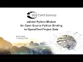 OpendTect Webinar odbind Python module an open source Python binding to OpendTect project data