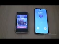 Over the Horizon Incoming call\u0026Outgoing call at the Same Time Iphone 3Gs+Samsung Galaxy A40