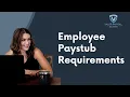 What s Required On An Employee s Paystub