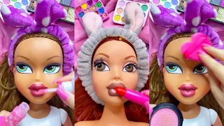 ASMR Satisfying with Unboxing & Review Makeup Set Pink gloss fast Sounds Video
