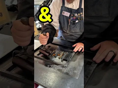 Printing a selection of French Clarendon ampersands for World Ampersand Day (September 8)