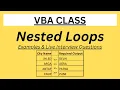 Excel VBA VBA Nested Loop Nested For Next Loop