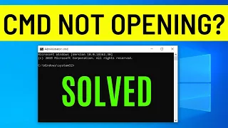 How To Fix Command Prompt Not Opening In Windows 10 8 7 CMD Not Working Problem SOLVED 