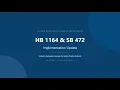 HB 1164 SB 472 virtual session - July 21 10 30