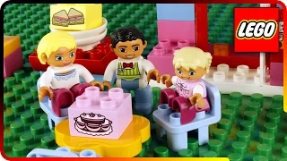 ♥ LEGO Duplo Town Café Shop (Animation Video for Kids)
