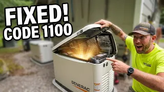 Generac Error Code 1100 - Here s What s Actually Wrong
