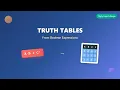 Truth Tables for Beginners Boolean Expressions Explained
