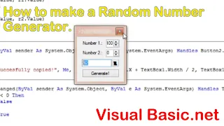 How to make a Random Number Generator in Visual Basic net