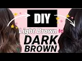 DIY 5N DEMI PERMANENT HAIR COLOR HOW TO DYE YOUR HAIR CHOCOLATE BROWN AT HOME 2020 APPLICATION