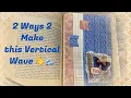 Vertical Wave Flip Page Layout for Junk Journals