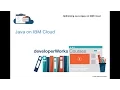 Bluemix and Java Overview