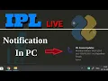 IPL Live how to get live sports score notification in PC using python Hindi 2020