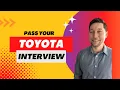 Toyota Interview Questions with Answer Examples