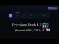 Create an Amazing Animated Dock Navigation Bar HTML CSS JavaScript