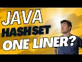 Initialize Java HashSet in one line